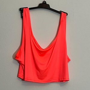 Neon crop top plus size